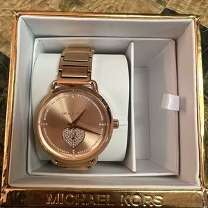 Rose gold Michael Kors watch